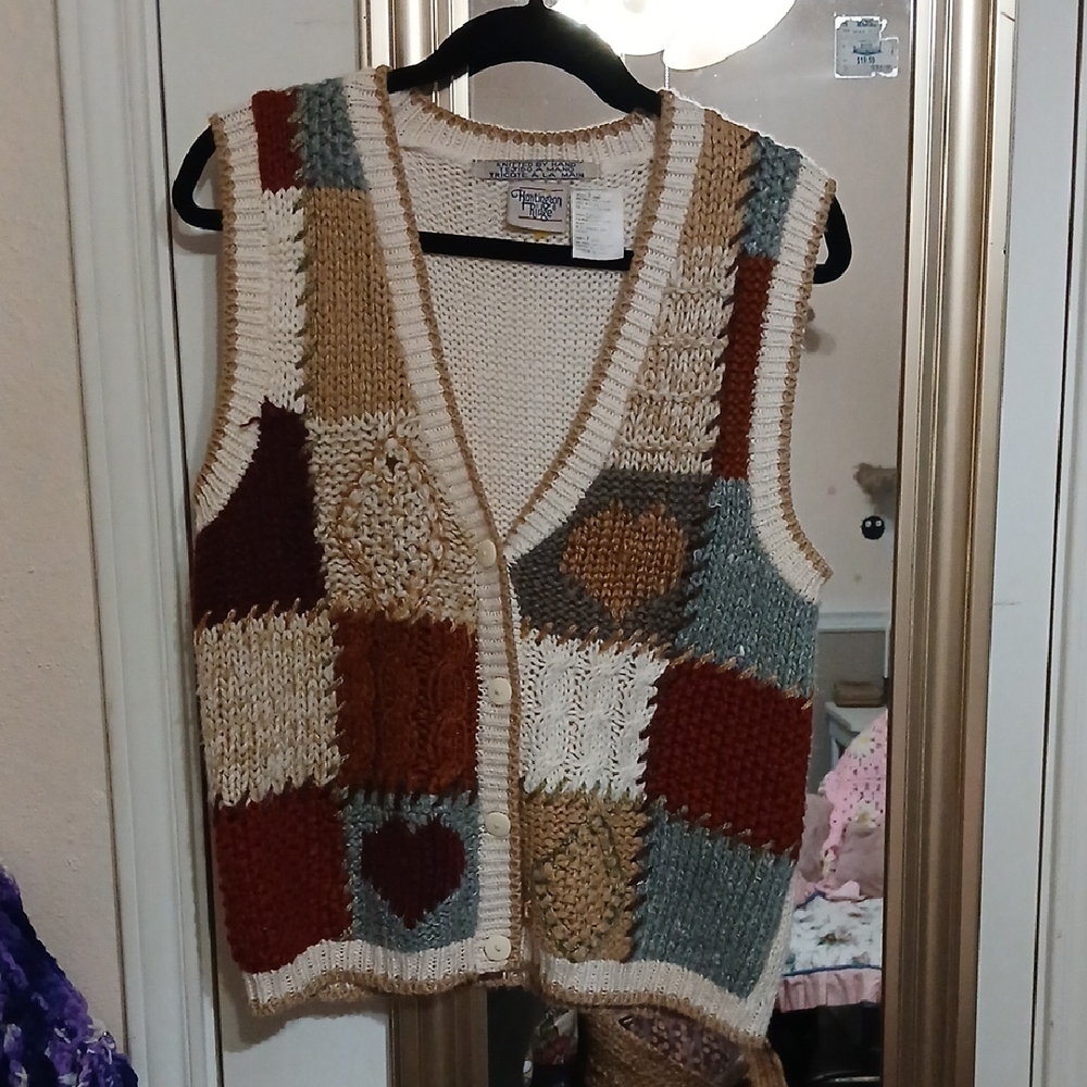 Patchwork Knit Vest - Picture 13 of 13